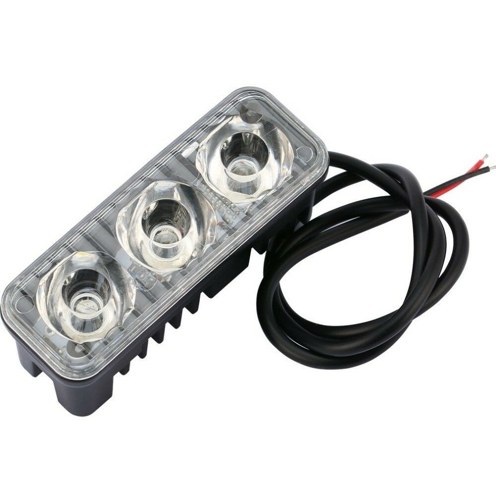 Fuente transfronteriza de automóviles LED lámpara de trabajo de aluminio grueso una sola fila 3LED 9W luces de techo todoterreno luces de motocicleta