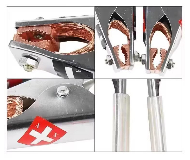 Battery Clamps Car Jumper Cables Thickened Pure Copper Alligator Clips Battery Cable Connectors Wholesale