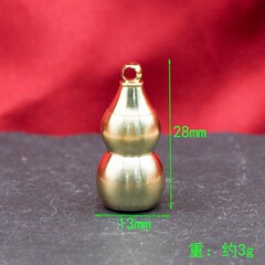 真鍮製の大きなひょうたん、富と健康、赤い油八卦、富を引き寄せる銅製のひょうたん、平和の装飾品、開閉可能な車のペンダント
