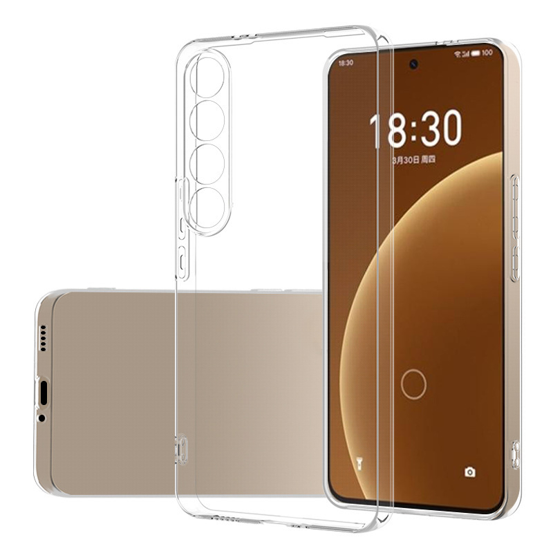Suitable for Meizu 21 Mobile Phone Case 20Pro Transparent Tup Anti-Fall Material Meizu17 Protective Cover Soft Shell Anti-Scratch