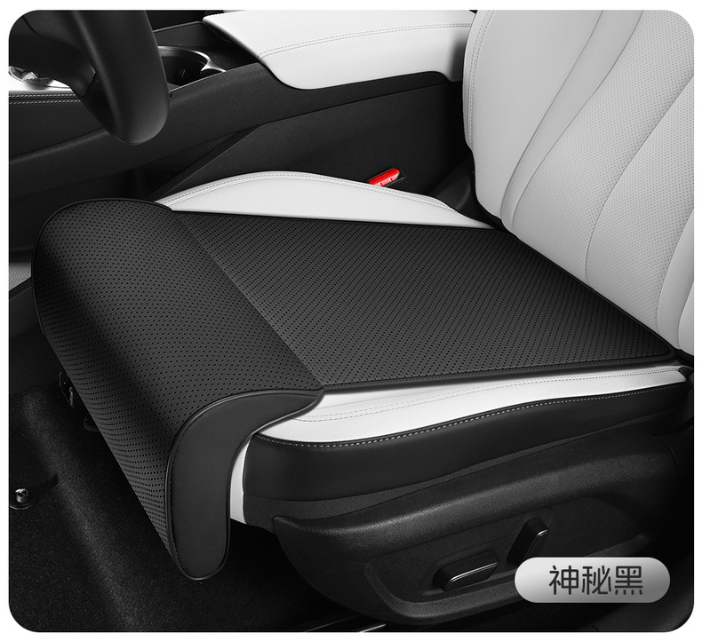 Four-Season Universal Car Seat Cushion with Integrated Leg Rest, Breathable Ice Silk Seat Cushion, Single-Piece Rear Seat Comfort Footrest Cushion