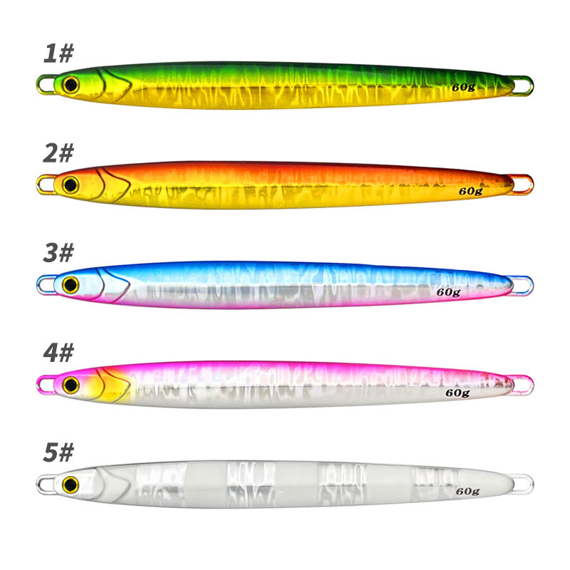Long-distance cast iron plate luya bait fast pumping speed sink iron plate sea fishing boat fishing slender luminous slow shake lead iron plate bait fake bait Long-distance cast iron plate luya bait fast pumping speed sink iron plate sea fishing boat fishing slender luminous slow shake lead iron plate bait fake bait