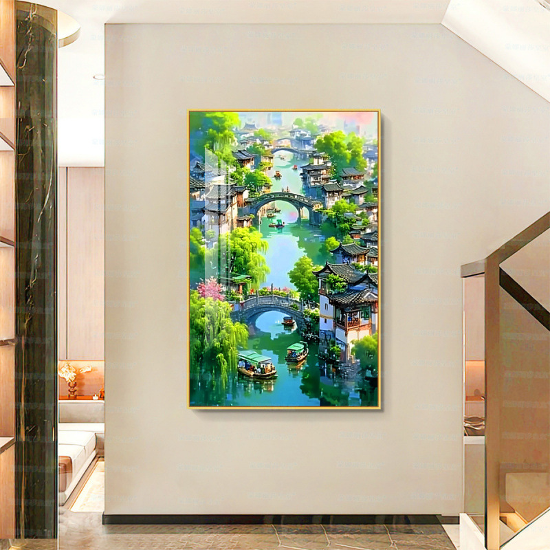 [Algodón importado] Mona Lisa real bordado de verano cuatro estaciones de verano decoración paisajística simple bordado a mano image 2