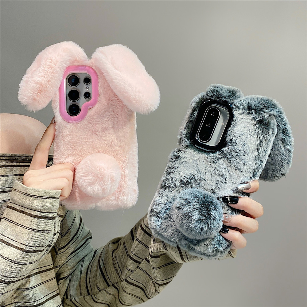 Flauschige Hasen Handyhülle Für Samsung Galaxy S Und A Serie_voghion.com