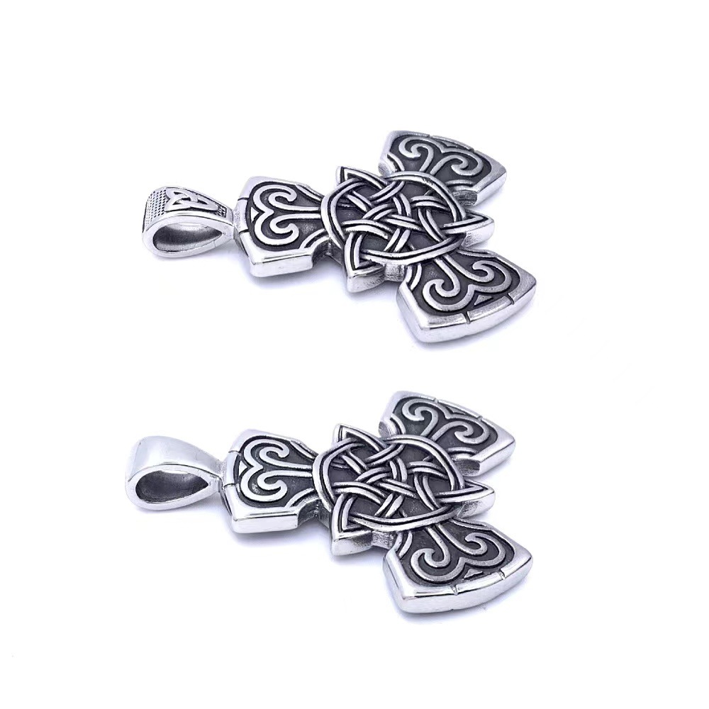 30g Weight 304 Stainless Steel Pendant Material Retro Knot 304 Stainless Steel Men's Pendant Necklace
