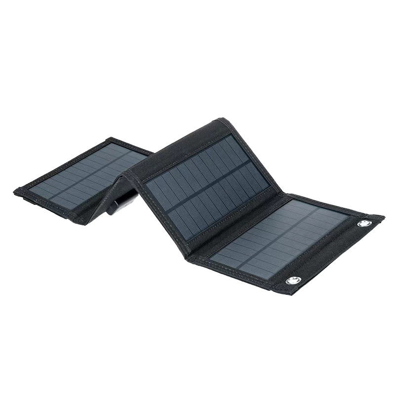 Paquete plegable solar 40% de descuento Cargador USB Camping al aire libre Teléfono móvil Reabastecimiento de energía Panel de generación de energía fotovoltaica 5V10W Regulado de voltaje