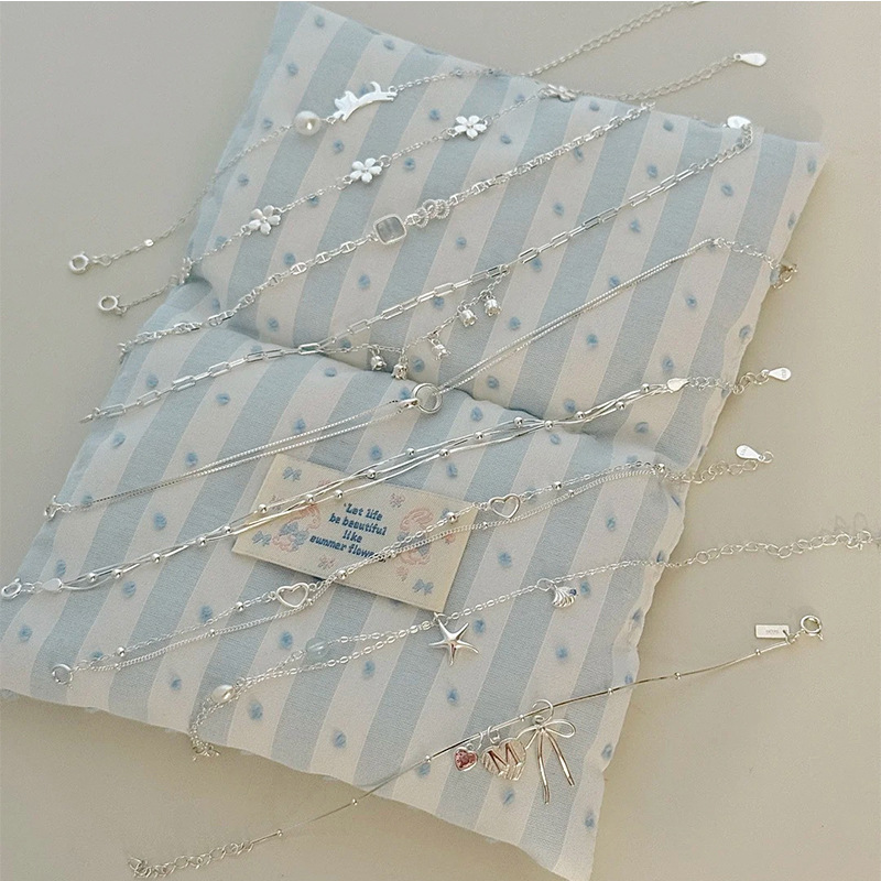 S925 Sterling Silver Bracelet Women's Broken Silver Heart Butterfly Bracelet Niche Simple Stylish Versatile Bracelet Bracelet