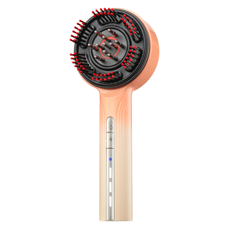 新品电动按摩梳红光EMS多功能抓揉头部按摩器生发导液头皮上药器|undefined