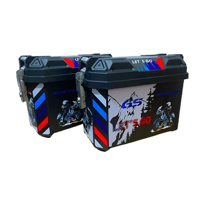 Box, Electric car tail box - 36l-black-forest-saddlebags-pair-mounting-bracket-tail-rack-model