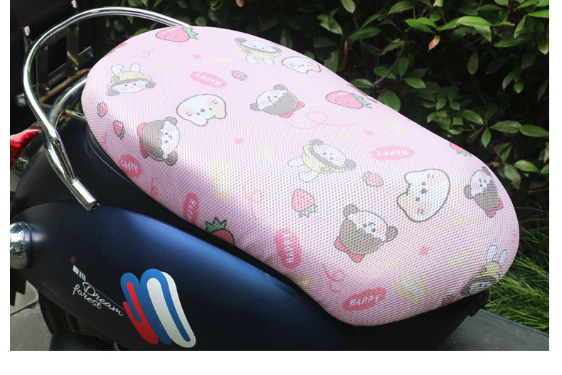 Electric Car Sunscreen Cushion Cover Heat Insulation Pad Motorcycle Battery Car Seat Cover Breathable Thickened Tram Cushion Cover Summer