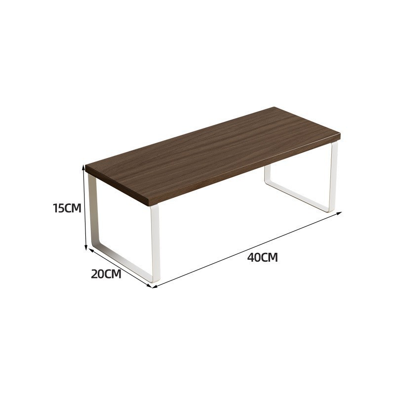 월넛 컬러 + 화이트 프레임 대형 40X20X16.2CM