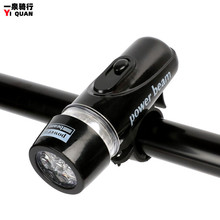 工厂货源夜骑装备配件山地车前灯 骑行灯LED塑料手电筒自行车灯