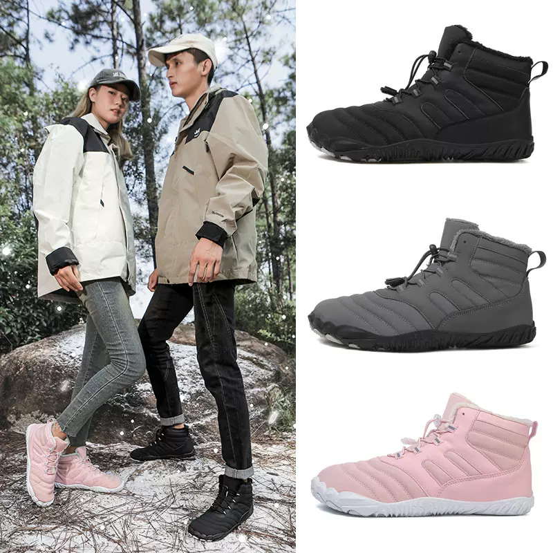 跨境新款棉靴男女休闲棉鞋加绒加厚雪地靴保暖情侣高帮舒适棉靴