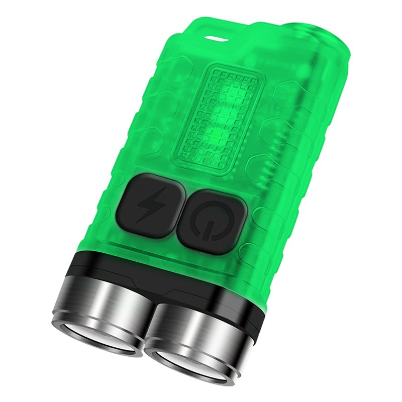 Bu Rui Te V3 nuevo mini llavero linterna TYPE-C recargable impermeable portátil linterna fluorescente