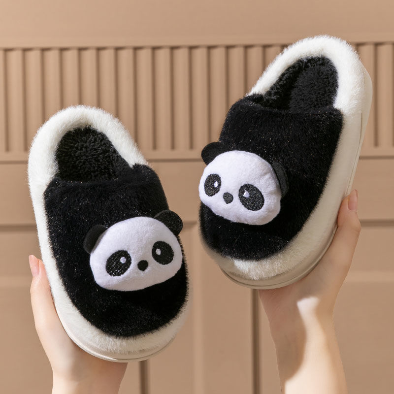Otoño y invierno zapatillas de algodón para niños y niñas bebés en el hogar infantil invierno zapatillas de lana para niños padres e hijos mayores