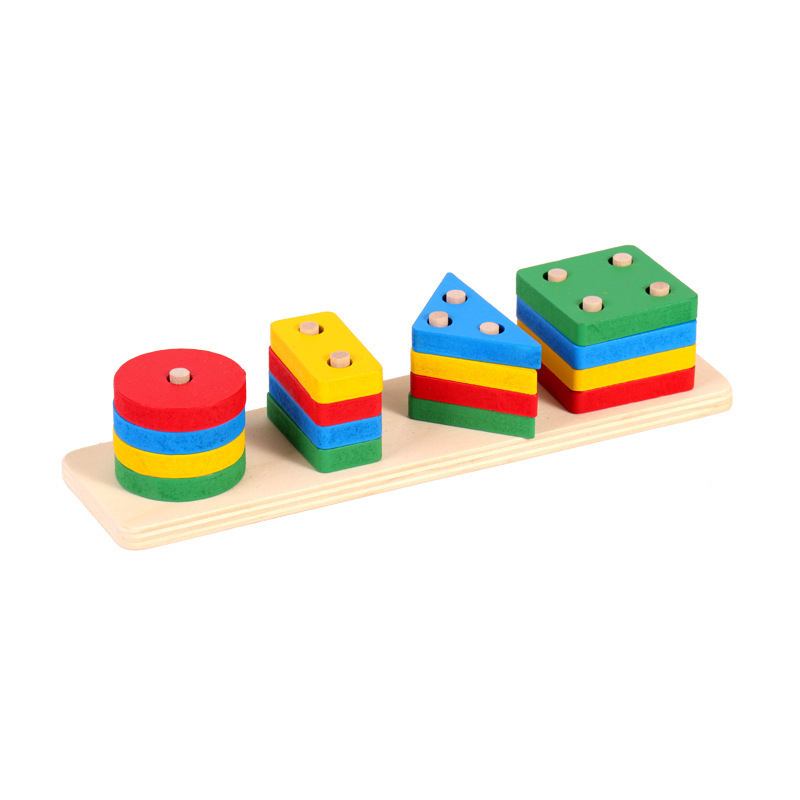 Instrumento de percusión de ocho notas para niños, reloj de hilos, tablero de cuatro columnas con forma de arcoíris, juguetes educativos para bebés de jardín de infantes al por mayor.