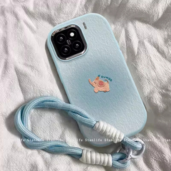 グラデーション Dumbo Apple 15iphone17promax 携帯電話ケース金属リングシリコンケース Huawei Xiaomi に適しています