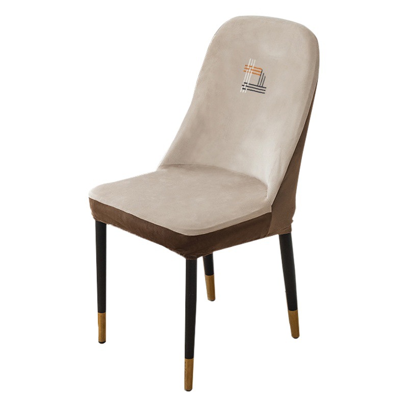 Cubierta de silla engrosada simple moderna antideslizante integrado todo incluido cuatro estaciones cubierta de silla universal cubierta de silla de comedor elástica para el hogar