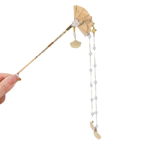 Tassel ancient style hairpin for women with updo hairpin, high-end cheongsam wooden hairpin for women, new Chinese flower hairpin hair accessories wholesale