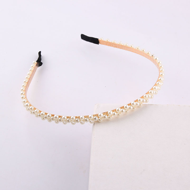 Wholesale Jewelry Simple Small Pearl Particles Hair Band Nihaojewelry display picture 9