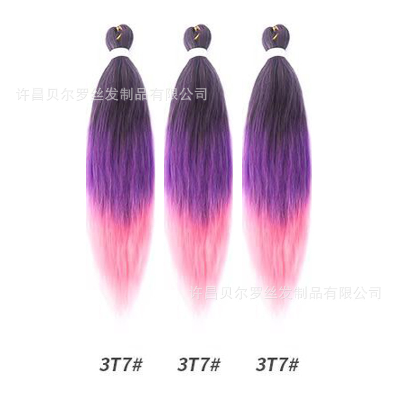 Kit de 3 pelucas EZ Braid – cabello synthetic, colores sólidos/degradé