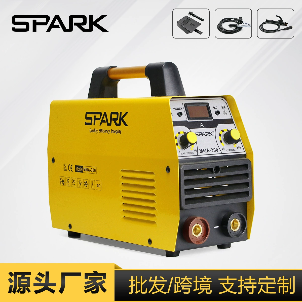 Трансграничный поисковый сварочный аппарат SPARK MMA-300 удобный домашний 220V DC цельномедный сварочный сварочный аппарат