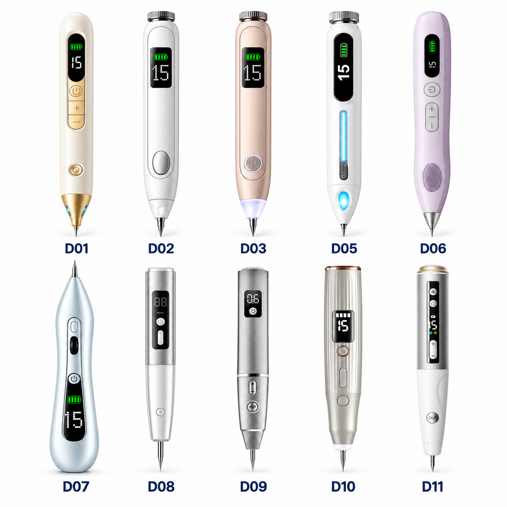 Russia's Best-Selling Spot and Mole Removal Pen with Led Digital Display, 15-Level Physical Spot and Mole Removal Beauty Device, New Cross-Border Product