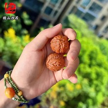 精品配对野外生文玩小核桃迷你小尺寸手捻核桃圆润饱满八棱大粗筋