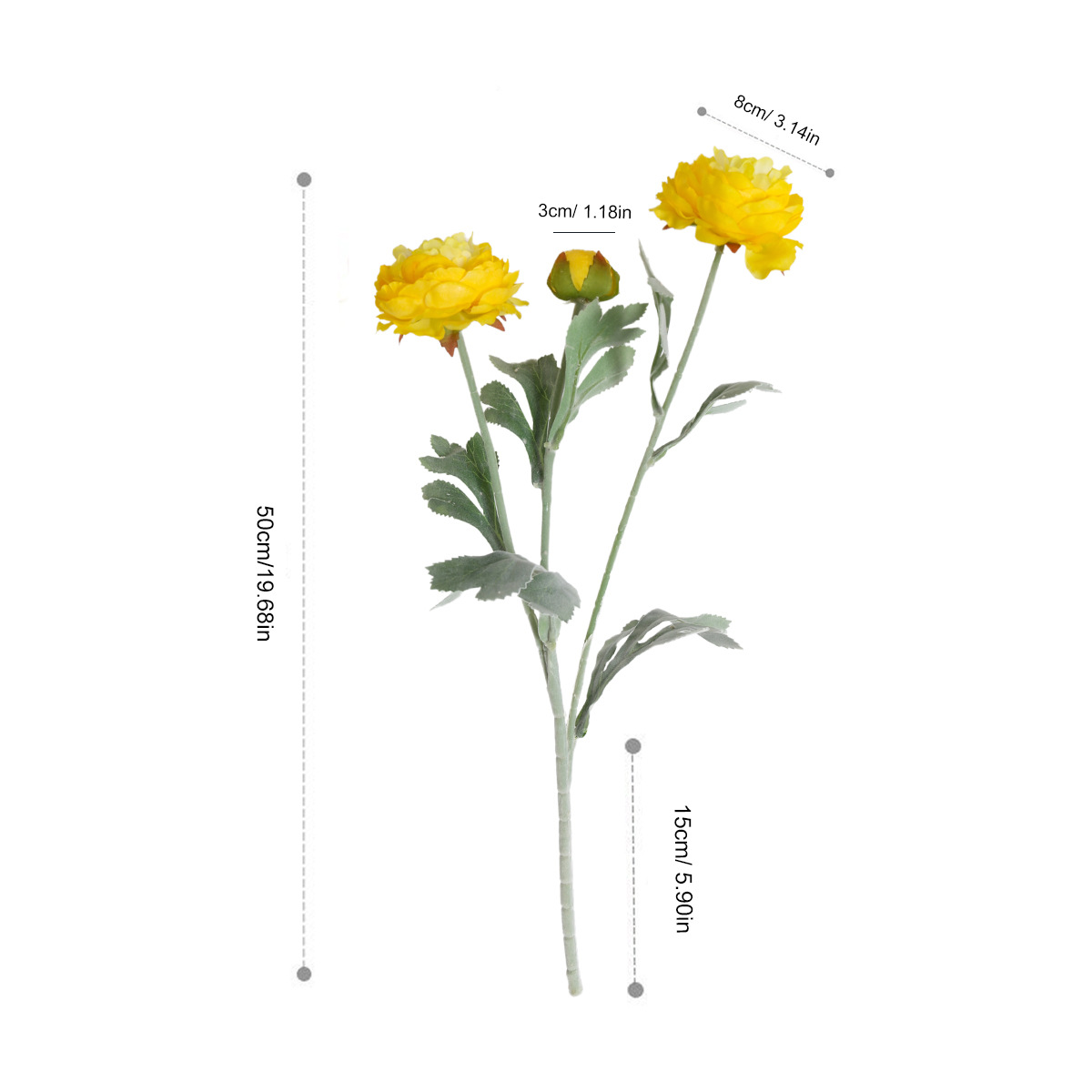 Flores de peonía extranjera de alta gama flocado 3 flores de loto de rocío decoración del hogar adornos falsos flores en vivo flores de simulación al por mayor