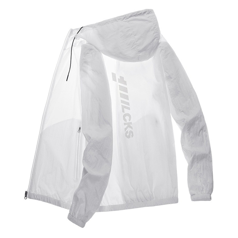 Ropa de protección solar de verano pesca casual de los hombres rompevientos de deportes al aire libre de moda ultra-Delgado abrigo de piel de los hombres abrigo transpirable