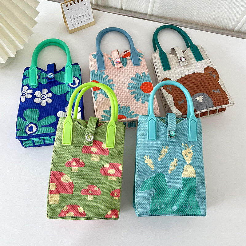 Lindo de dibujos animados mini bolso del teléfono femenino nicho diseño estilo coreano versátil hombro crossbody bolso monedero bolso