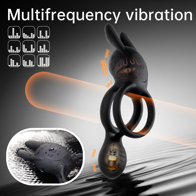 Qiaran Shuanghuan Lock Precision Vibration Rabbit Ear Massager Wireless Remote Control Maschio Femmina Condiviso Coppia Prodotti Sessuali per Adulti_voghion.com