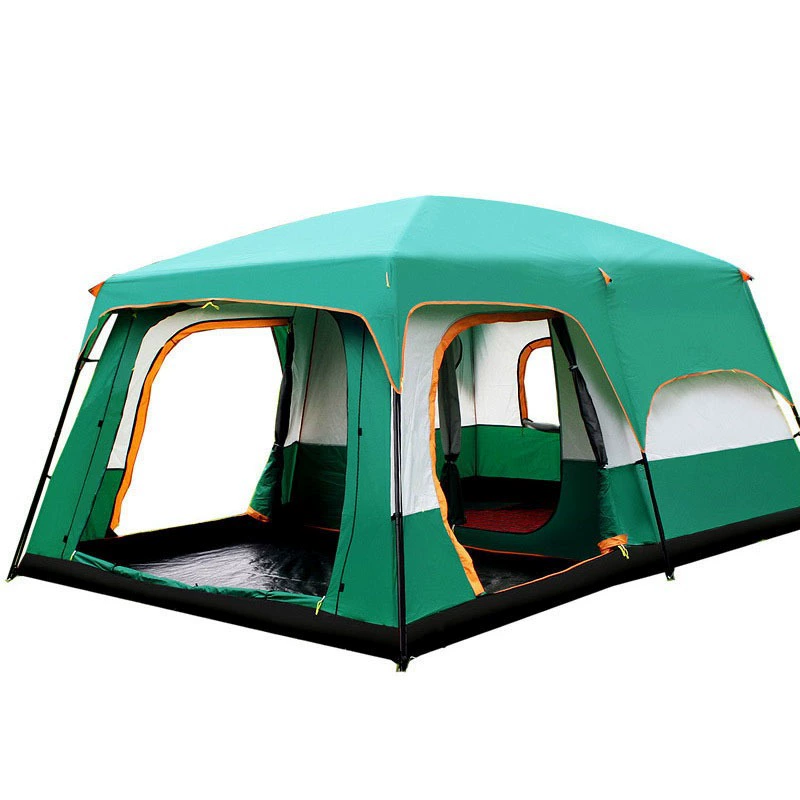 Handheld travel double-layer tent for camping, folding equipment, increased thickness