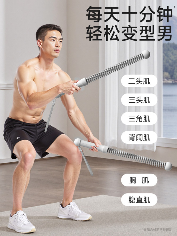 臂力器无绳体能训练战绳有氧体能健身训练器肌肉甩绳家用力量绳|undefined