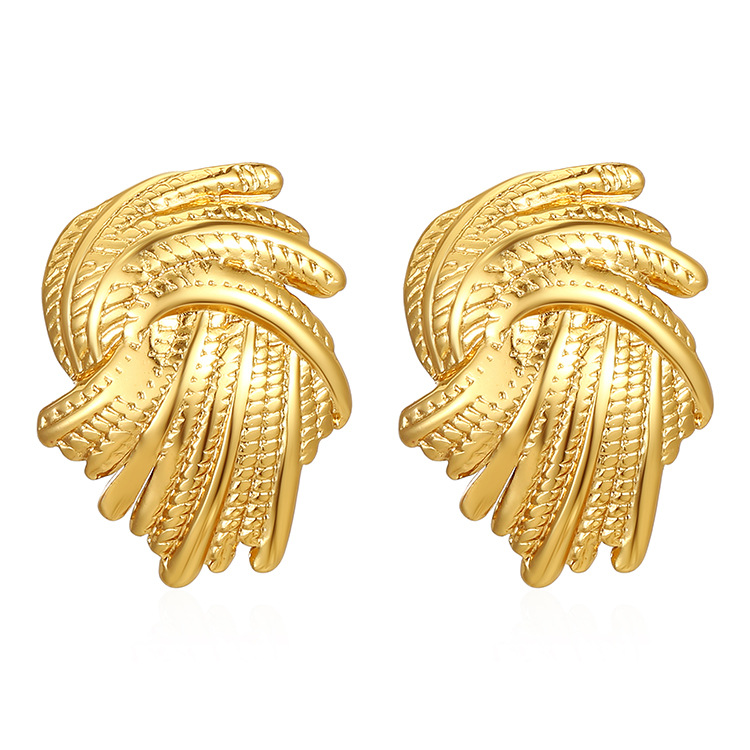Fashionable retro trend earrings stainless steel