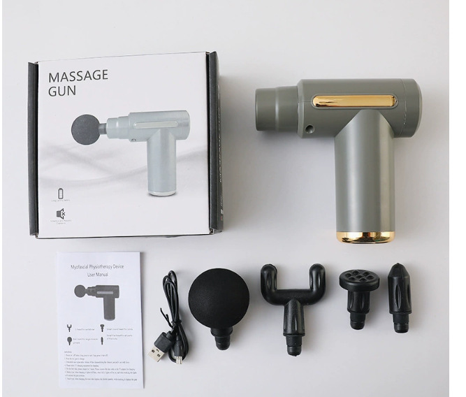 筋膜ガン筋肉リラックス電動マッサージ器多機能フィットネスダイエット女性用ミニ小型首膜マッサージ銃|undefined