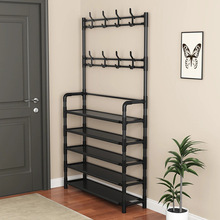 家用衣帽架简易鞋架子多功能鞋帽架多层大容量卧室客厅晾衣架批发