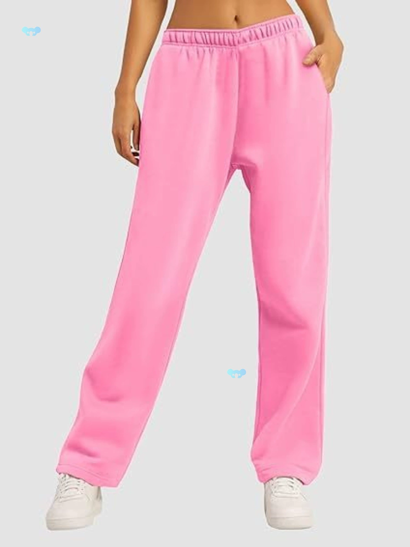 Женские повседневные однотонные широкие спортивные штаны через границу