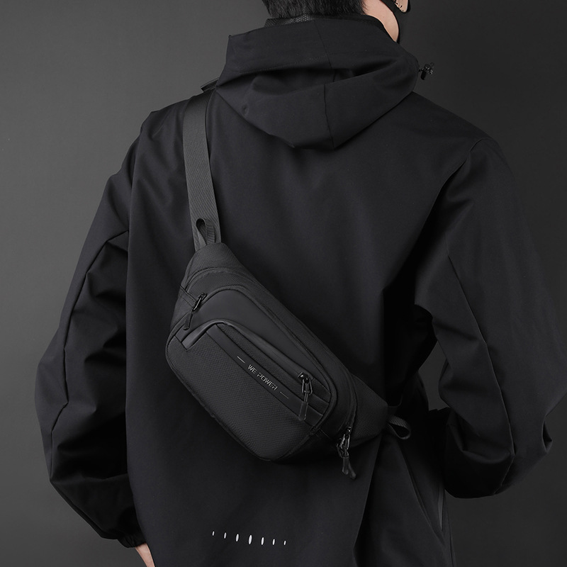 WEPOWER nueva moda transfronteriza bolso de la cintura de los hombres de la moda simple hombro bolsa de mensajero de cercanías bolsa de pecho al aire libre