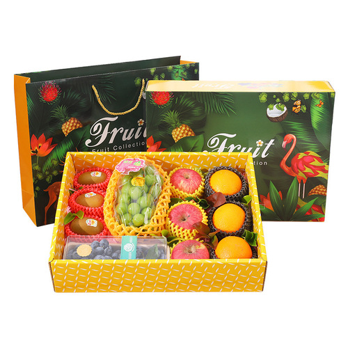 Moe Color General Fruit Gift Box 5-10 Jin High-End Apple Gift Box Empty Orange Box Wax Mandarin Packaging Box Wholesale
