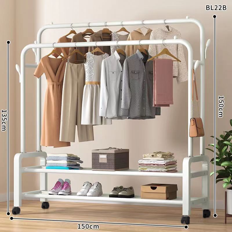 percha de ropa de piso vertical grosor grosor percha de ropa de casa dormitorio balcón barra de secado percha de ropa de secado percha