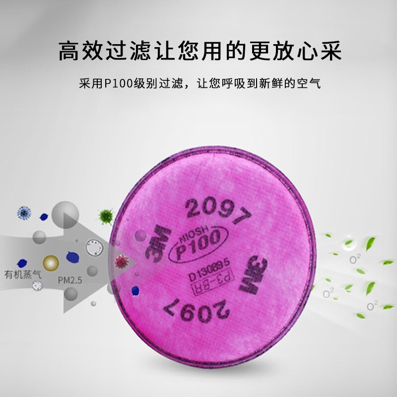 3M anti-soldadura humo kp100 partículas de vidrio 2091/2097CN filtro a prueba de polvo algodón 6200 máscara de gas filtro de algodón