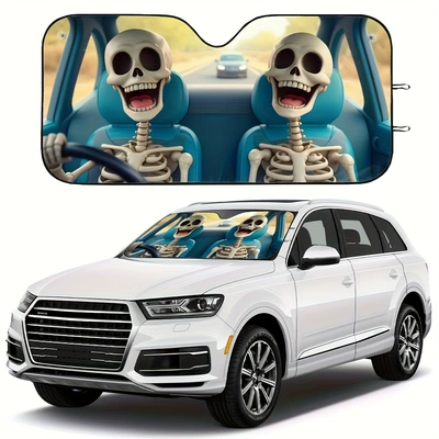 Sun shade – to Install and Store - 130cm70cm-skull-c