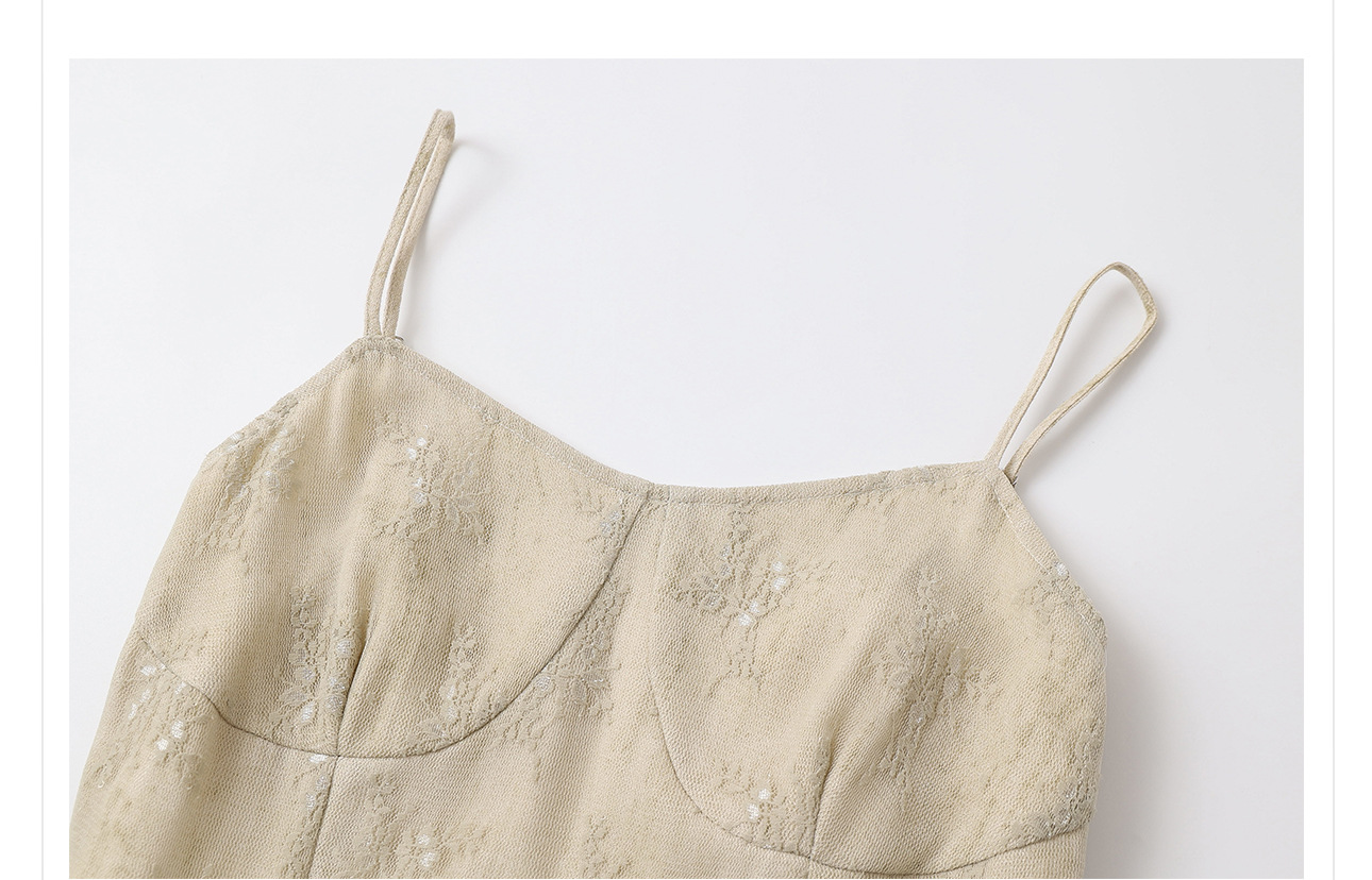 Đầm maxi nữ thắt eo thiết kế ren hoa cổ điển phong cách Trung Hoa mới — Váy liền chi tiết 11