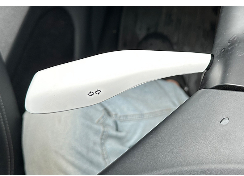 Suitable for the New Version of Tesla Modelyl Shift Lever Cover Interior Decoration Patch Accessories Carbon Fiber Gear Handle Cover
