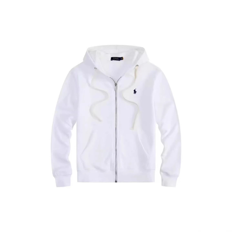 Cross-Border Autumn and Winter Trendy Brand Men's Casual Large Size Polo Sweatshirt with Pony Logo Embroidery and Fleece Lining, Long-Sleeved, in Stock for Immediate Shipment