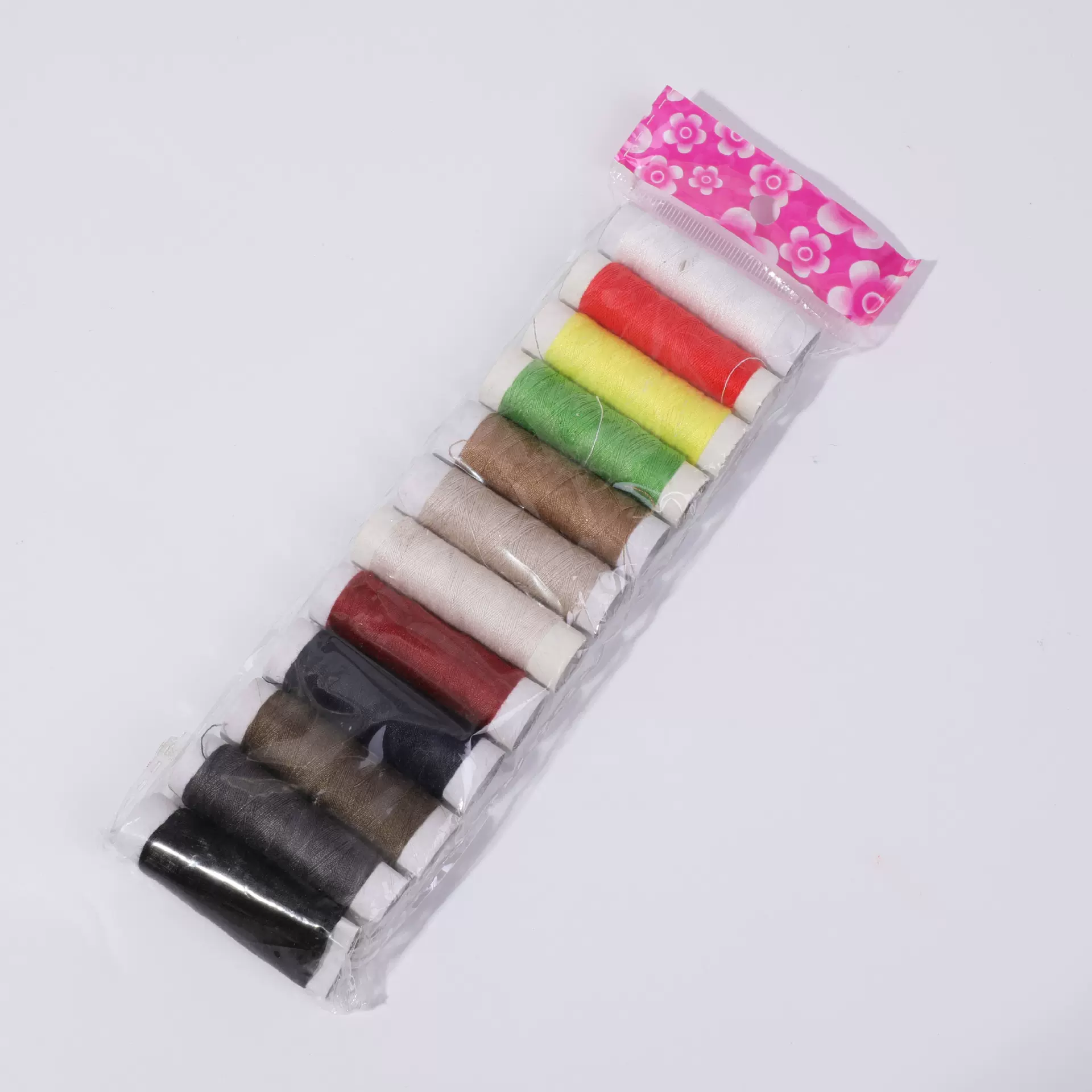 DIY家用彩色缝纫线套装多色小卷家用402缝纫机线缝纫针线袋装批发