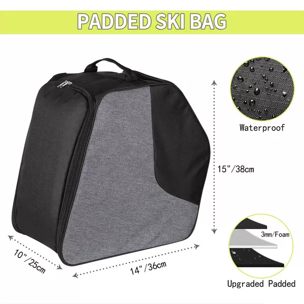 Amazon Cross-border Outdoor Ski Equipment Storage Shoulder Bag Ski Boots Bag Ski Boots Waterproof Pulley Crossbody