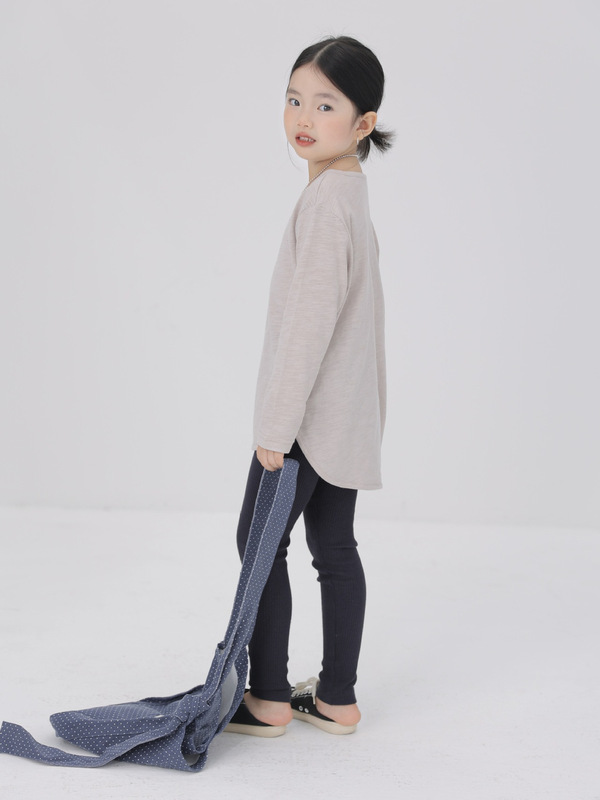 BOBOKIDS 25年秋款童装日系女童打底裤儿童曲间坑条长裤子亲子装|undefined