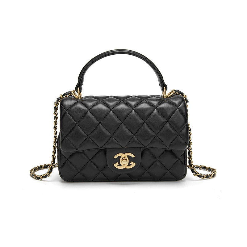 Поясная сумка через плечо, универсальная цепь, стиль Chanel, натуральная кожа